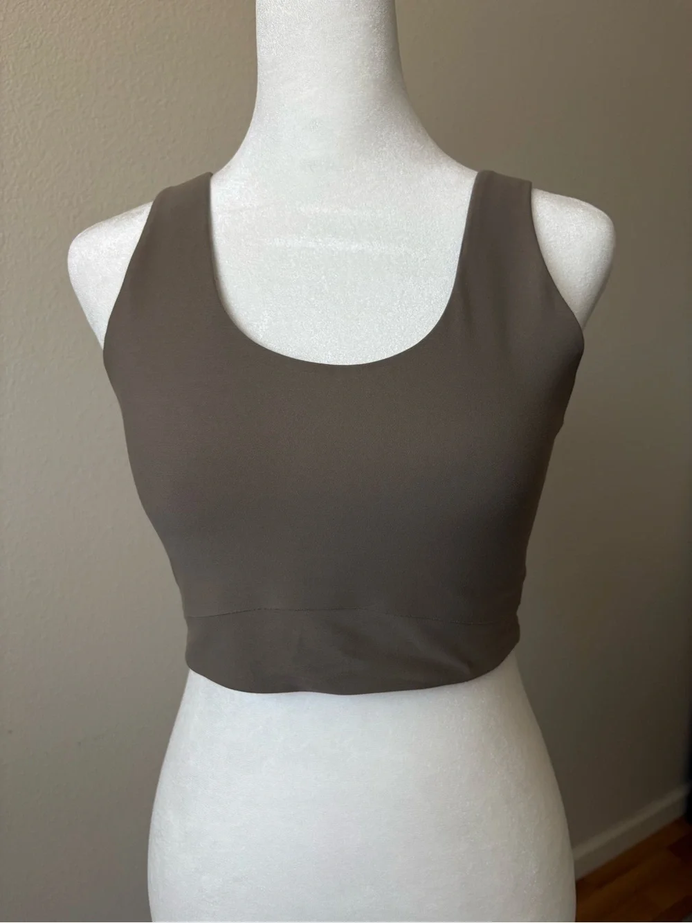 all in motion Women's Athletic Crop Tank Top in Taupe L